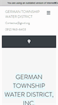 Mobile Screenshot of germantownshipwaterdistrict.org